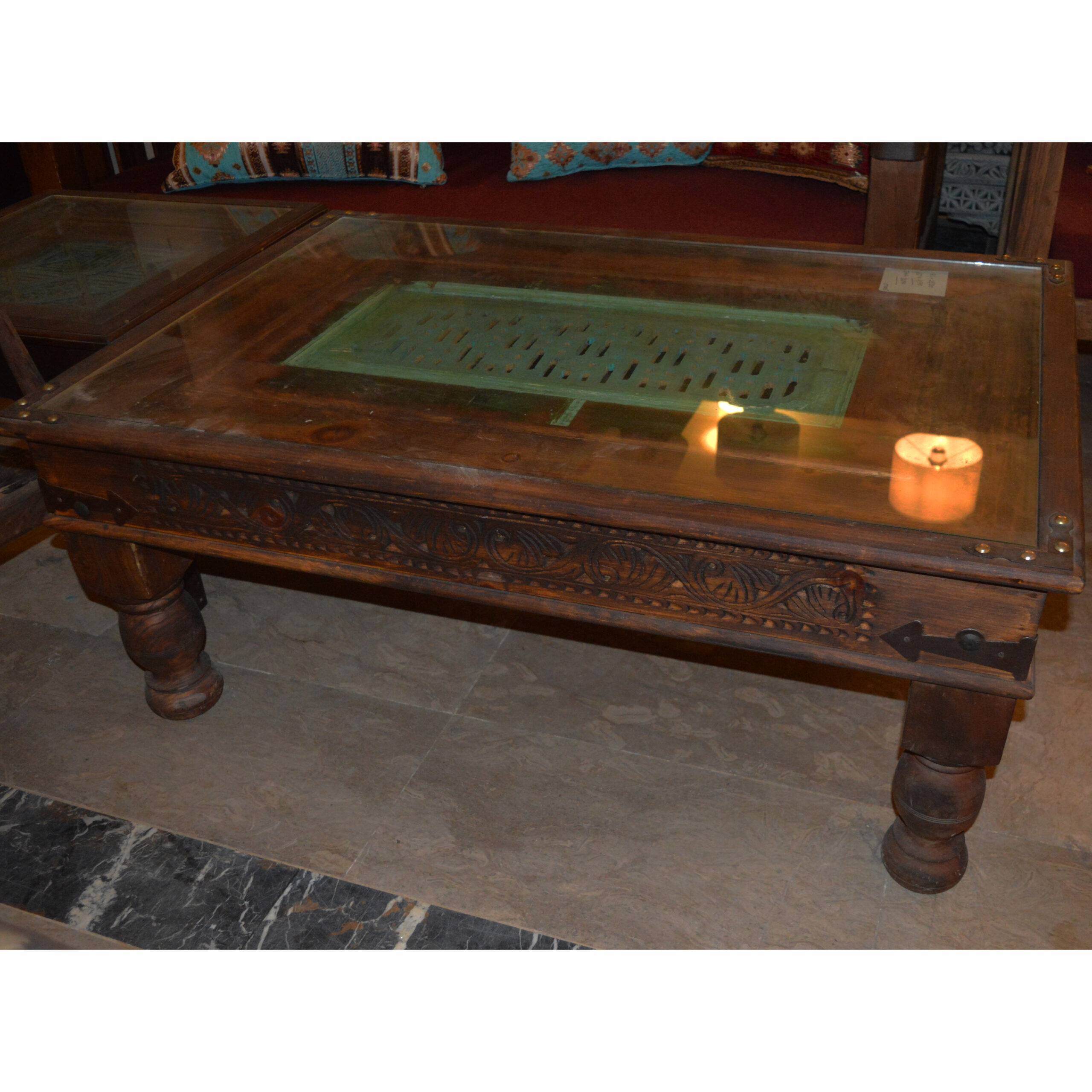 Wooden Jali Central Table(CT10015)
