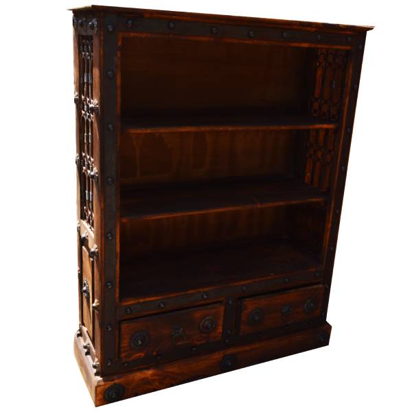 Iron Jali Book Shelve With Two Drawers(BS1004)