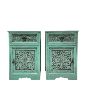 CARVED BED SIDE TABLE(BST1003)